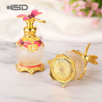 Flacons de parfum en verre faits à la main de luxe, design arabe de Dubaï, 15 ml/25 ml, impression sur écran personnalisable, pulvérisateur à pompe, logo personnalisé