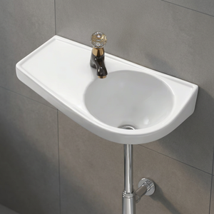 Lavabo Cuadrado de Cerámica de Alta Calidad 14x18 para Baño de Hotel, Hogar, Decorativo, Sanitario, India - Product Image 1
