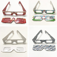 Lunettes 3D VR polarisées en verre à diffraction avec carte à grille, carte postale 3D Feux d'artifice et écran virtuel de plus de 80 pouces