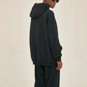 Yingling logo personnalisé unisexe uni surdimensionné 100% coton saint valentin sweat à capuche épais éponge française 350 Gsm sweat à capuche blanc - Product Image 6