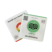 Impression personnalisée de codes QR dynamiques, avis Google, étiquettes NFC en verre, acrylique, époxy, 80/100/120 mm, autocollants pour menu de table RFID
