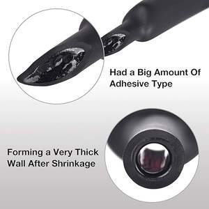 Gaine thermorétractable noire homologuée UL 3:1 - 3/<span class=keywords><strong>8</strong></span> pouce 20 pieds, qualité marine, doublée d'adhésif, étanche et résistante à l'huile - Product Image 2