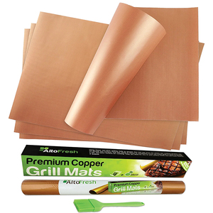Meilleures ventes 2023 - Tapis de barbecue résistant aux hautes températures, antiadhésif - Tapis de protection pour barbecue avec emballage personnalisé - Product Image 3