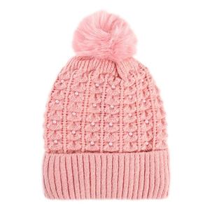 Gorro de invierno para mujer, estilo coreano, para circunferencias de cabeza grandes, gorro de punto con pompón de piel para estudiantes y ciclistas - Product Image 4
