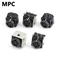 Conector Circular Mini Din Hembra MDC, Conector Din Redondo de 3/4/5/7/8/9 Pines para Montaje en PCB