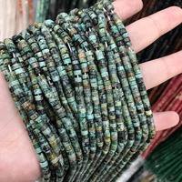 Perles Rondelle de pierres précieuses naturelles 2x4mm Perles en vrac Fabrication de bijoux à bricoler soi-même Abacus Heishi Aquamarine Turquoise Opal Jade Stone Material