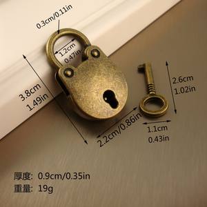 Chengyu صندوق خشبي صغير مع مشبك ، خطاف ، علوي وسفلي ، ملحقات رأس قفل الأجهزة بالجملة ، صغيرة لو - Product Image 3