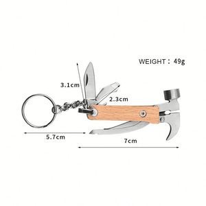 Meilleures ventes : Multi-outil de survie pour le camping avec poignée en bois, pince, hache et marteau à griffes pour l'extérieur - Product Image 3