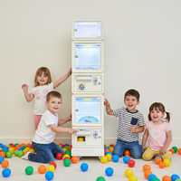 Mesin Dispenser Kapsul Koin untuk Bisnis, Mesin Vending Telur Putar Hiburan Anak, Mesin Cakar Komersial
