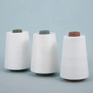 80% Polyester 20% Viscose 40S/1 anneau filé fil blanc brut mélangé fil TR 80/20 vente en gros pour le tricot