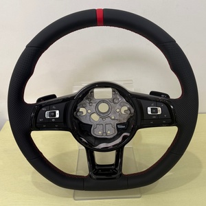 Volante Deportivo <span class=keywords><strong>Rojo</strong></span> Personalizado de Fábrica para VW <span class=keywords><strong>Golf</strong></span> MK5 MK7 Passat B5 B6 Transporter <span class=keywords><strong>Cabrio</strong></span> - Product Image 1