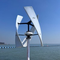 Éoliennes à axe vertical Vawt haute efficacité 12v 24v 48v 1000w pour usage domestique