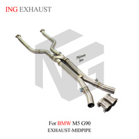 ING Tuyau d'échappement intermédiaire en acier inoxydable pour BMW M5 G90 G99 2025+ 4.4T avec tuyau en Z – Performance automobile de haute qualité
