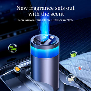 Regalos para Automóviles de Tendencia 2026, Difusor de Fragancia de <span class=keywords><strong>360</strong></span> Grados con Doble Salida, Ambientador Personalizable con Sistema de Iluminación Ambiental de 7 Colores - Product Image 3