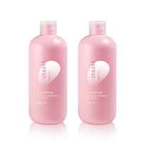 YUERUI 350ml 500ml HDPE bouteille de savon personnalisé en plastique cheveux shampooing et revitalisant Lotion bouteille emballage avec bouchon à rabat