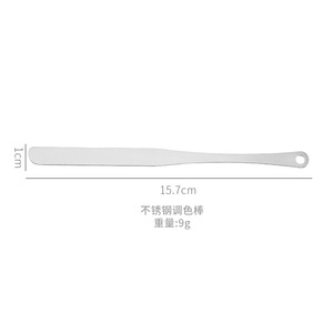 New <b>foundation</b> spatula tool set, stainless steel color mixing knife, nail color mixing board set, scraper, mixing stick - Product Image 2