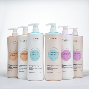 Ensemble Shampooing et Après-Shampooing au Collagène et à l'Huile d'Argan Naturelle, Fabriqué sur Mesure par l'Usine OEM, Soin Anti-Pelliculaire pour <span class=keywords><strong>Cheveux</strong></span> Secs et Abîmés - Product Image 2