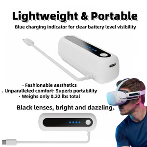 Batería Recargable de 5000mAh con Cargador Rápido para <span class=keywords><strong>Oculus</strong></span> <span class=keywords><strong>Meta</strong></span> <span class=keywords><strong>Quest</strong></span> 3s 3 <span class=keywords><strong>2</strong></span> VR, Banco de Energía Portátil con Indicador de Carga - Product Image 3