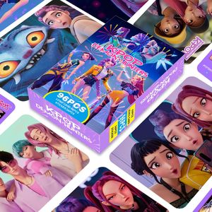 Nuevo Set <span class=keywords><strong>de</strong></span> 96 Mini Tarjetas <span class=keywords><strong>de</strong></span> Cumpleaños <span class=keywords><strong>de</strong></span> Anime <span class=keywords><strong>de</strong></span> Demon Slayer, Impresas en Letterpress, con Pegatinas K-OPO, para Bodas - Product Image 2