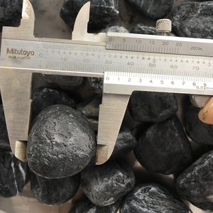 Piedra de Grava Natural al por Mayor, Piedra Pulida de Color Negro para Paisajismo Exterior, Pavimentación, Decoración, Construcción - Product Image 3