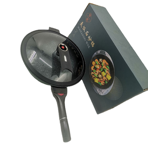 Wok Redondo Antiadherente de Piedra Médica de Alta Calidad al por Mayor, Sartén de Acero al Carbono - Product Image 2