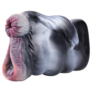 Copa de Masturbación GEEBA de Doble Canal con Forma de Caballo, Masturbador Masculino de Silicona Suave, Vagina Realista, Masajeador de Próstata, Juguete Sexual para Adultos - Product Image 1