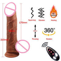 Livraison confidentielle, télécommande en silicone, télescopique, chauffant, gros, réaliste, gode électrique, jouet sexuel vibrant pour femmes