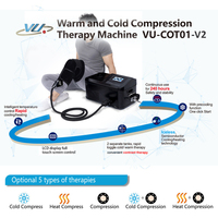Nouvelle machine de cryothérapie 3-en-1 avancée, sans glace, à eau froide et chaude, avec massage par compression d'air pour le soulagement local de la douleur