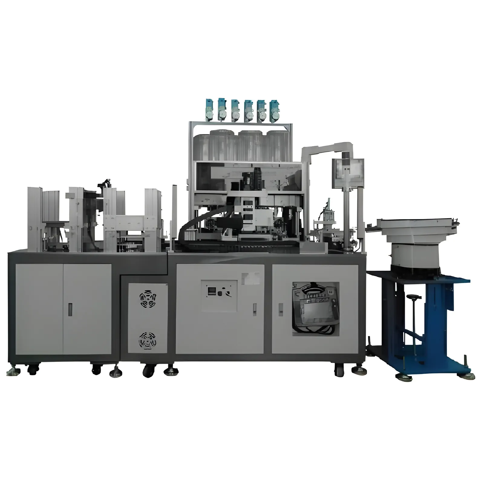 Linha de produção automática personalizada de fábrica para alimentação de lata e máquina de moldagem do motor e molde do estator