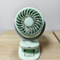 Ventilateur de table intelligent portable à clipser, populaire, rechargeable, 3600 mAh, avec affichage LED, fonction de minuterie, 100 vitesses, oscillant et aromatique