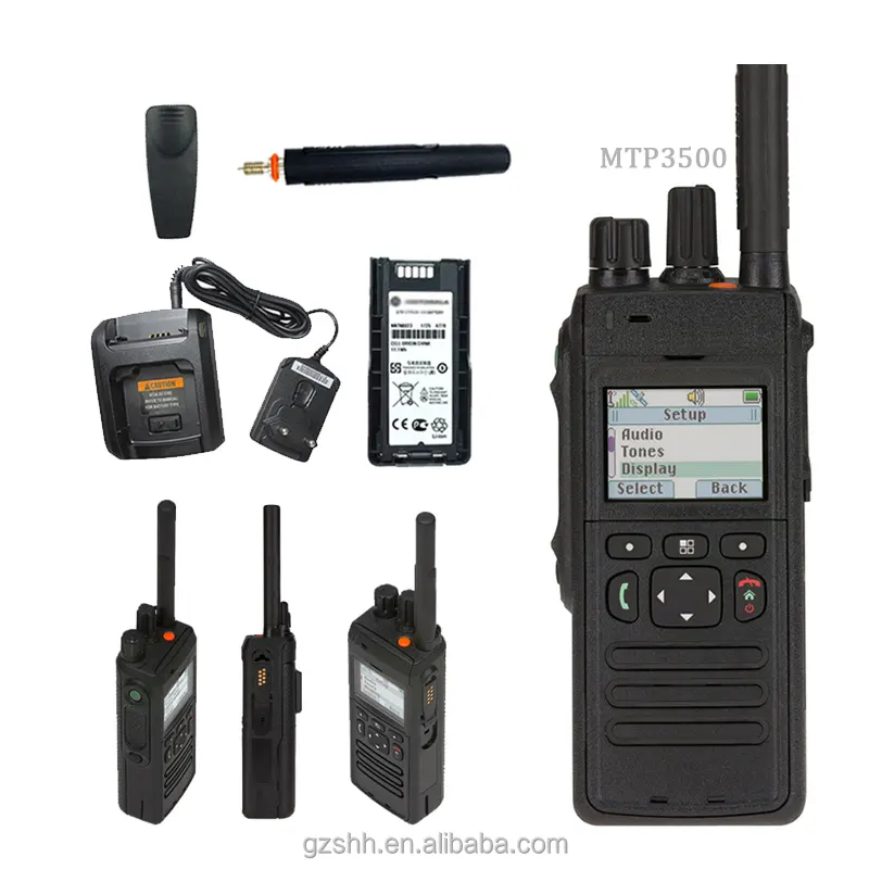 MOTOROLA MTP3500 walkie-talkie için orijinal 350-470MHz/800MHz iki yönlü radyo MTP3100