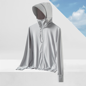 <span class=keywords><strong>Abbigliamento</strong></span> protettivo solare da donna in seta di ghiaccio, giacca da ciclismo sottile e traspirante con tesa, traspirante e leggera - Product Image 1