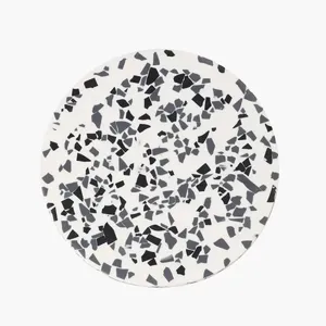 Nuevo soporte para tartas de terrazo blanco y negro para decoración de mesa disponible a precio mayorista del exportador indio - Product Image 4