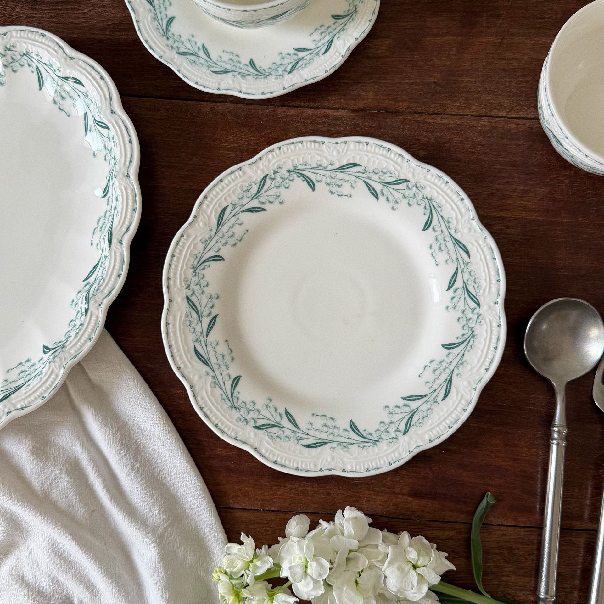 Assiette verte-23*3.5cm