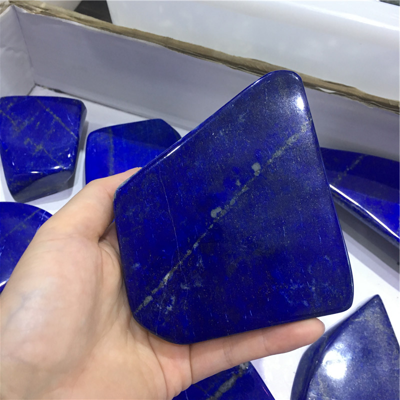 Đánh bóng tự nhiên Lapis Lazuli với giá bán buôn màu xanh Lapis Lazuli Đá quý hình thức miễn phí đá fortarot thẻ thợ mỏ ủng hộ đám cưới