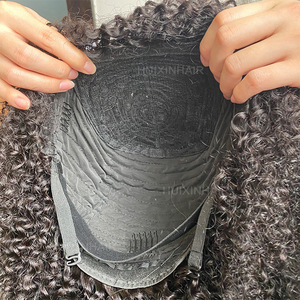 วิกผมมนุษย์แท้แบบดิบจากมาเลเซีย ราคาขายส่ง วิกผมหยิกฟูแบบธรรมชาติ มีหน้าม้า วิกผมมนุษย์แท้ 100% - Product Image 5