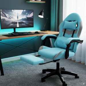 Prix d'usine - Chaise de <span class=keywords><strong>gamer</strong></span> réglable à dossier haut pour adultes, inclinable, durable, pivotante à 360 degrés, pour ordinateur <span class=keywords><strong>PC</strong></span>, avec repose-pieds - Product Image 6