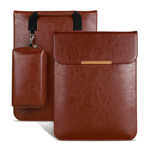 New Business Crossbody Large Capacity Portable PU Leather Waterproof Laptop Sleeve for Microsoft Surface Pro 12.3 Inch Tablet