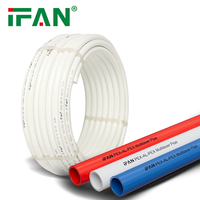 Tuyau composite PEX AL PEX IFAN soudé bout à bout, multicouche, couleurs orange, rouge, bleu, jaune, gris, pour chauffage par le sol