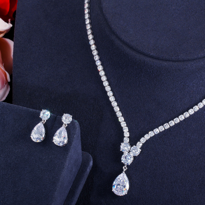 GlamPaw Crystal Bridal Jewelry Set