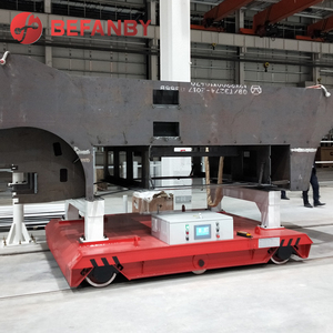 Transportador de fábrica de cobre plano 75t, turbina industrial, carrito de transferencia de riel eléctrico - Product Image 1