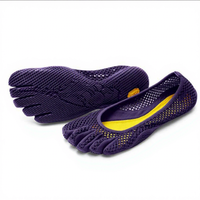 Sepatu Barefoot Lima Jari Wanita, Sepatu Flat Balet Berbahan Mesh Bernapas, Ringan, Kasual untuk Luar Ruangan, Alas Kaki Fitness Musim Panas