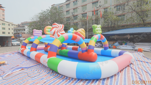 Piscina Inflable con Temática <span class=keywords><strong>de</strong></span> Dulces para Juegos Acuáticos al Aire Libre y Jardín, en Oferta - Product Image 2