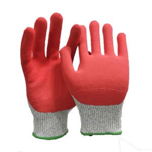 النتريل الأحمر المغلفة الرملي مكافحة قطع قبضة جيدة صناعة ، أنسي A3 - Product Image 1