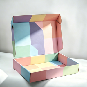 Boîte en carton ondulé rigide de luxe avec logo personnalisé, emballage cosmétique de haute qualité, recyclable, avec laminage mat, boîte d'expédition - Product Image 1