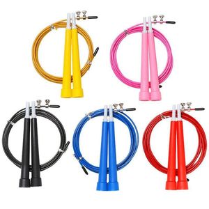 Cuerda de saltar ajustable de alambre de acero para niños y adultos, entrenamiento físico, ejercicio, gimnasio, deporte cardiovascular, uso en interiores y exteriores - Product Image 1