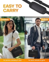 Boîte à lunch isolée pour hommes et femmes-Sac à lunch isotherme étanche avec 4 poches à sangle réglable idéal pour le travail