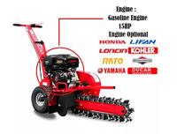 K-maxpower TUV CE Certificat DR-TR-15 avec scie à chaîne Steer Mini Trencher Digger Machine avec 15HP Trencher
