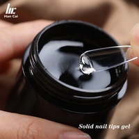 Pointes de colle gel pour extension d'ongle clair solide UV Pointes d'ongle gel de colle de haute qualité vente en gros