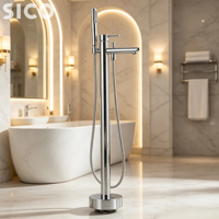 Robinet de baignoire sur pied SLCO, mitigeur de douche autoportant pour salle de bain